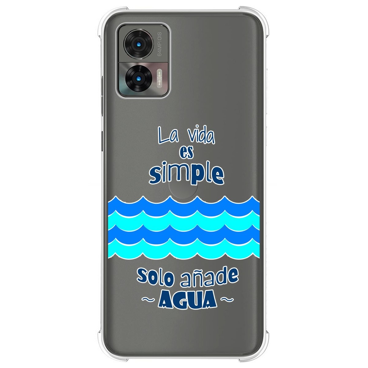 Funda Silicona Antigolpes para Motorola Edge 30 Neo 5G diseño Agua Dibujos
