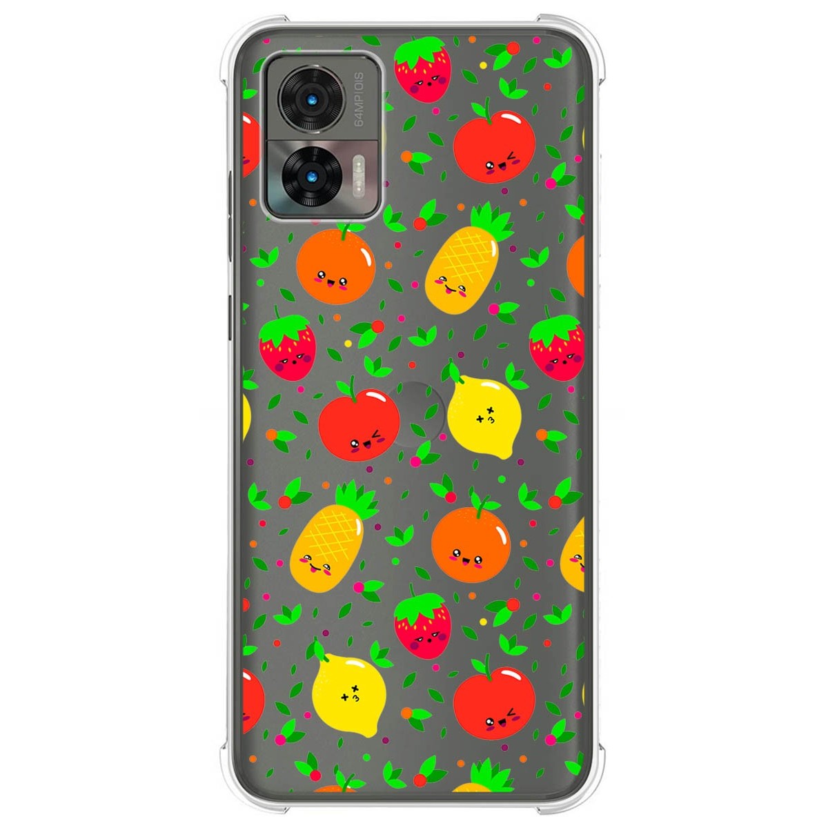 Funda Silicona Antigolpes para Motorola Edge 30 Neo 5G diseño Frutas 01 Dibujos