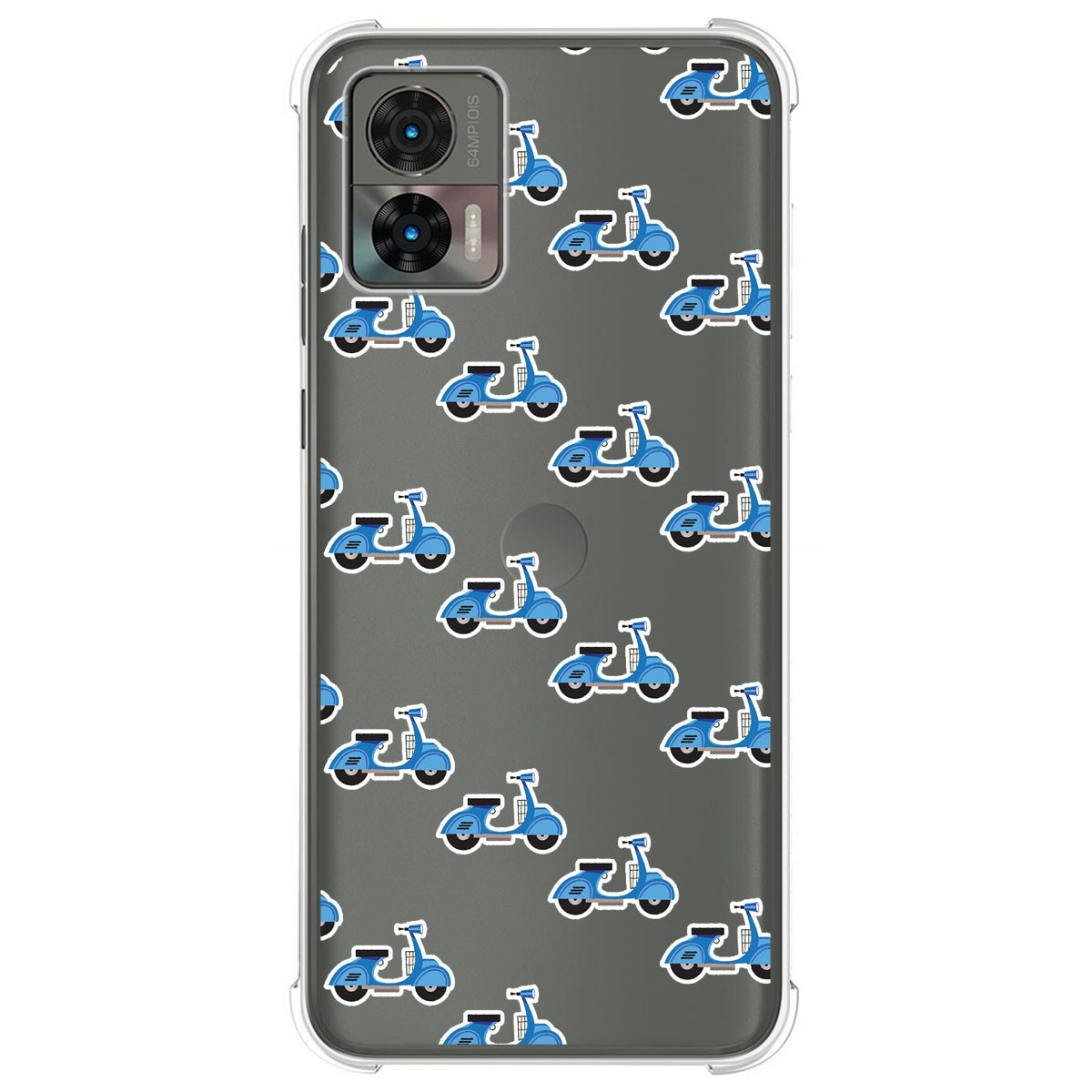 Funda Silicona Antigolpes para Motorola Edge 30 Neo 5G diseño Scooter Dibujos