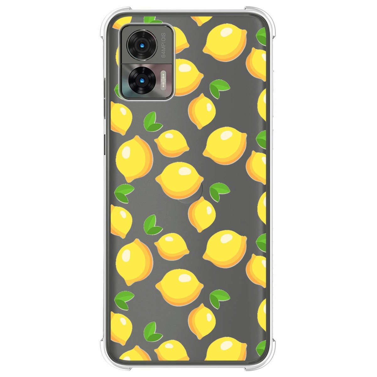 Funda Silicona Antigolpes para Motorola Edge 30 Neo 5G diseño Limones Dibujos