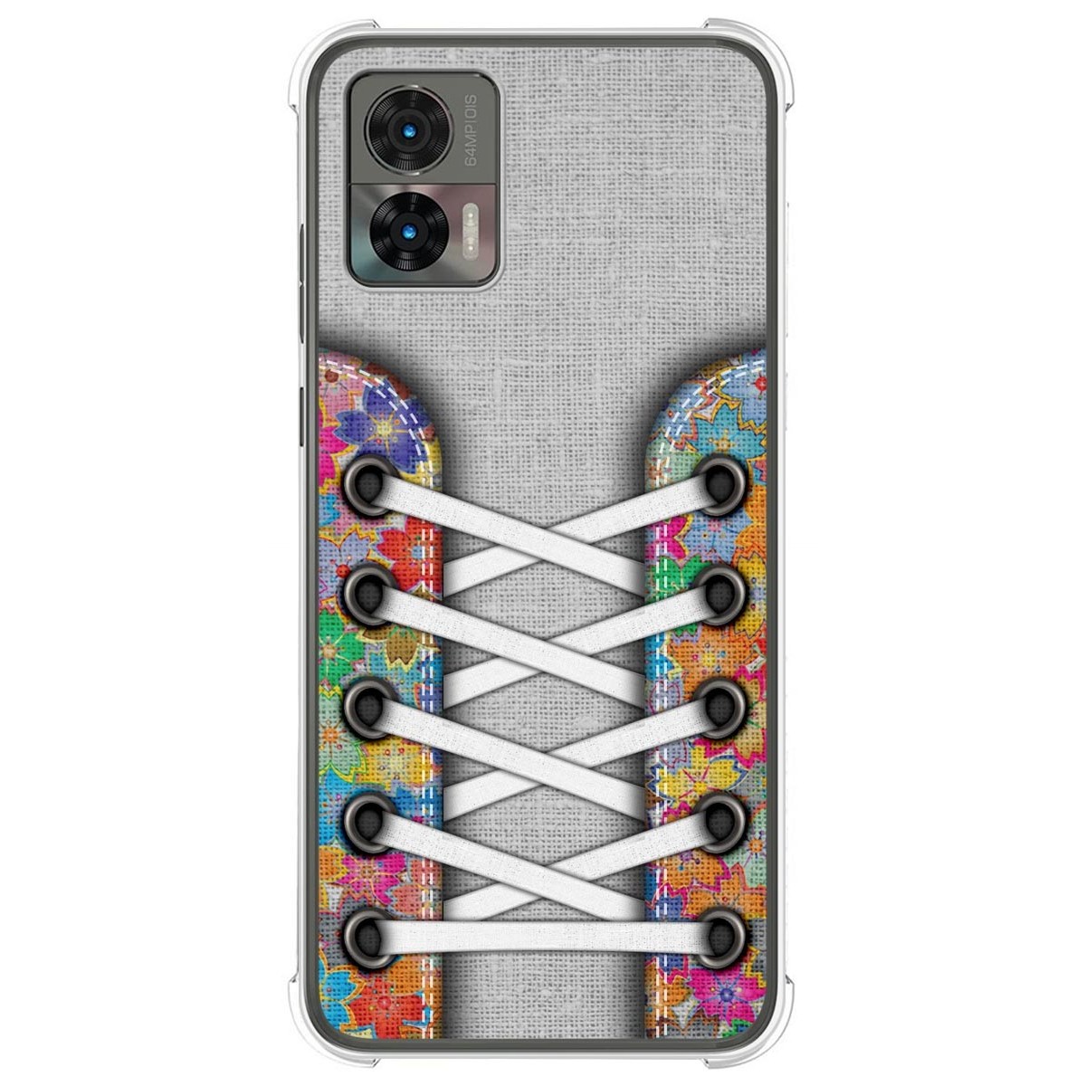 Funda Silicona Antigolpes para Motorola Edge 30 Neo 5G diseño Zapatillas 04 Dibujos