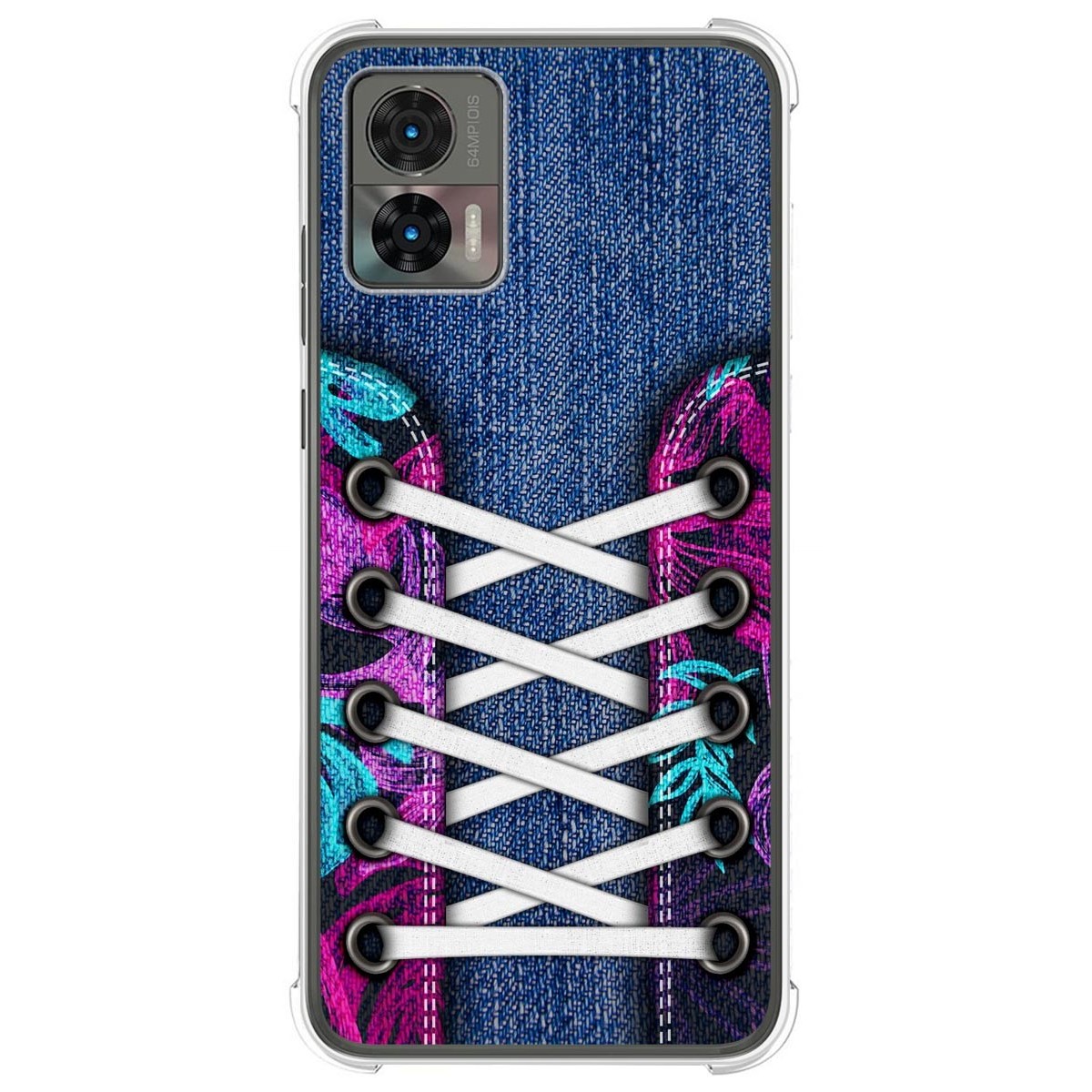 Funda Silicona Antigolpes para Motorola Edge 30 Neo 5G diseño Zapatillas 06 Dibujos