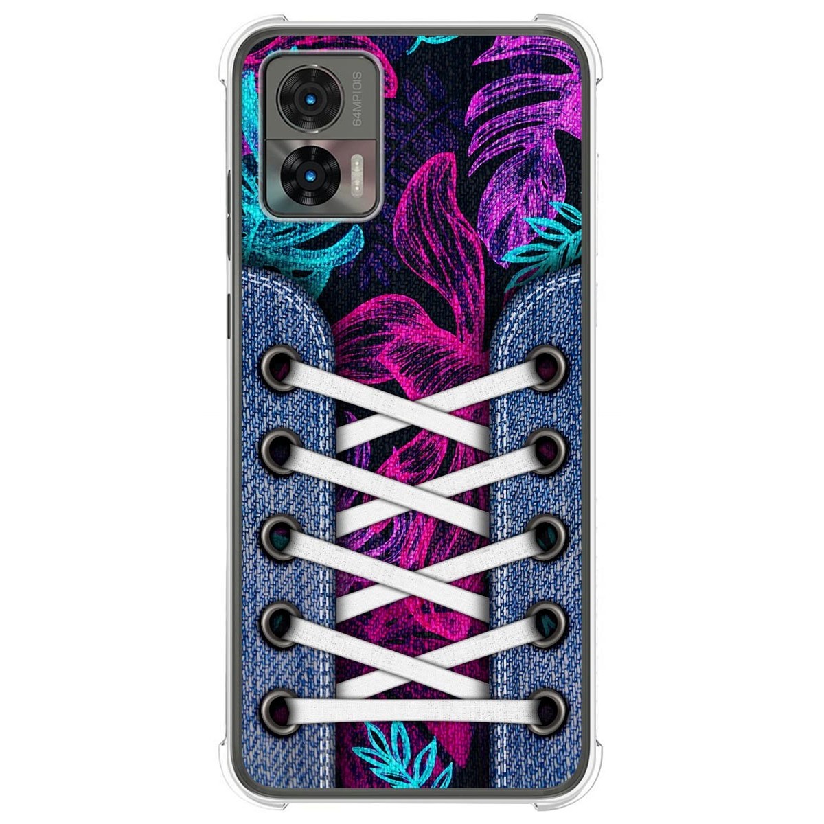Funda Silicona Antigolpes para Motorola Edge 30 Neo 5G diseño Zapatillas 07 Dibujos