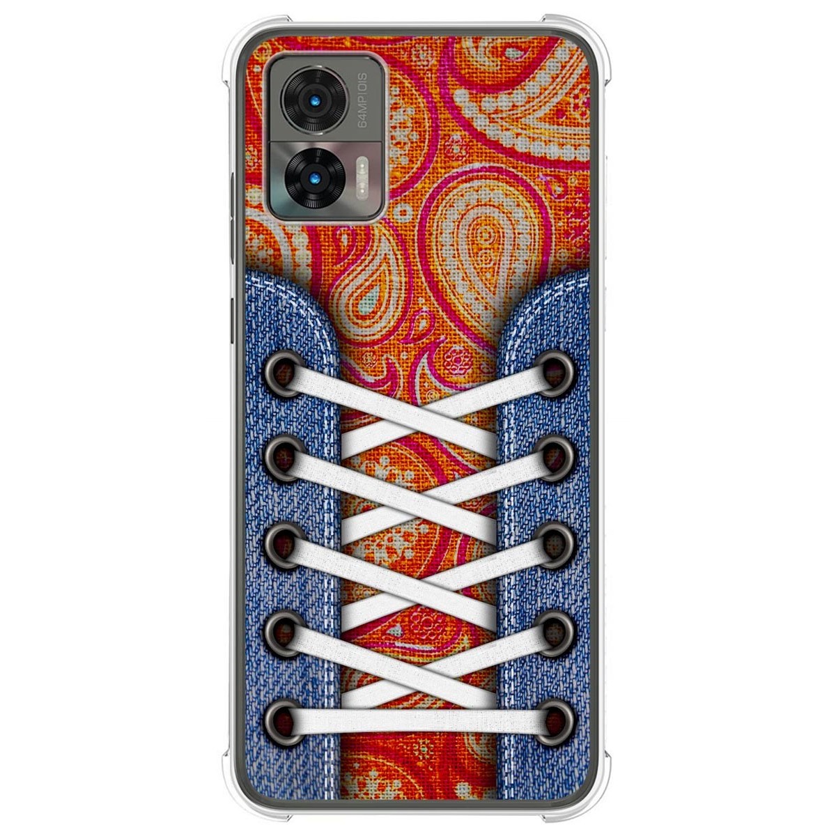 Funda Silicona Antigolpes para Motorola Edge 30 Neo 5G diseño Zapatillas 10 Dibujos