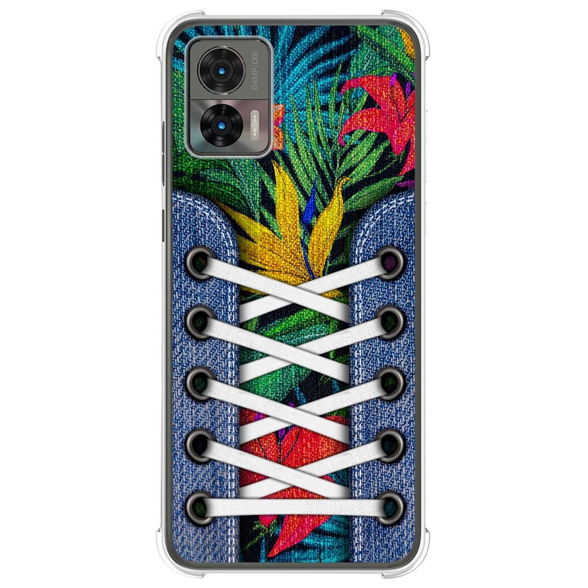 Funda Silicona Antigolpes para Motorola Edge 30 Neo 5G diseño Zapatillas 12 Dibujos