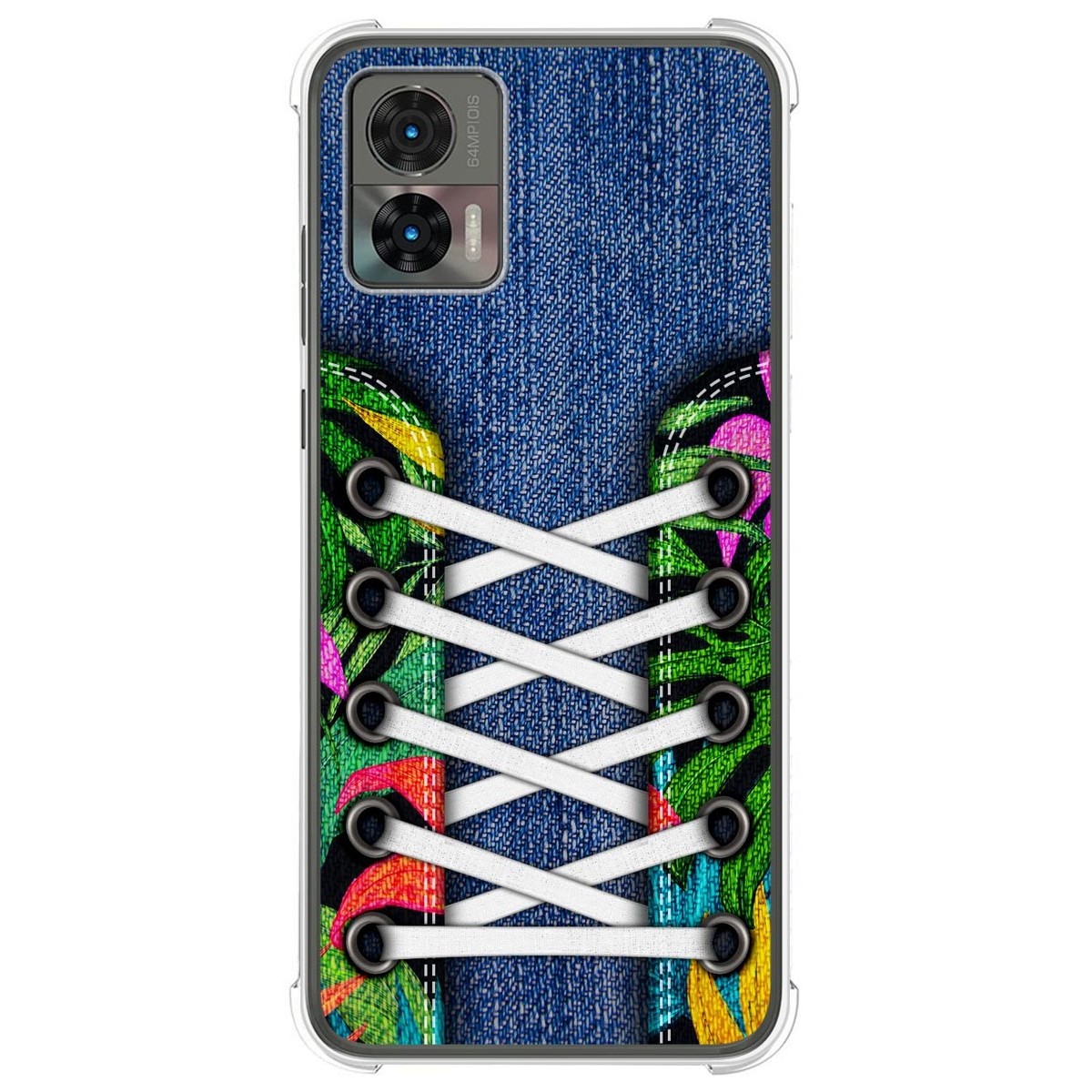 Funda Silicona Antigolpes para Motorola Edge 30 Neo 5G diseño Zapatillas 13 Dibujos