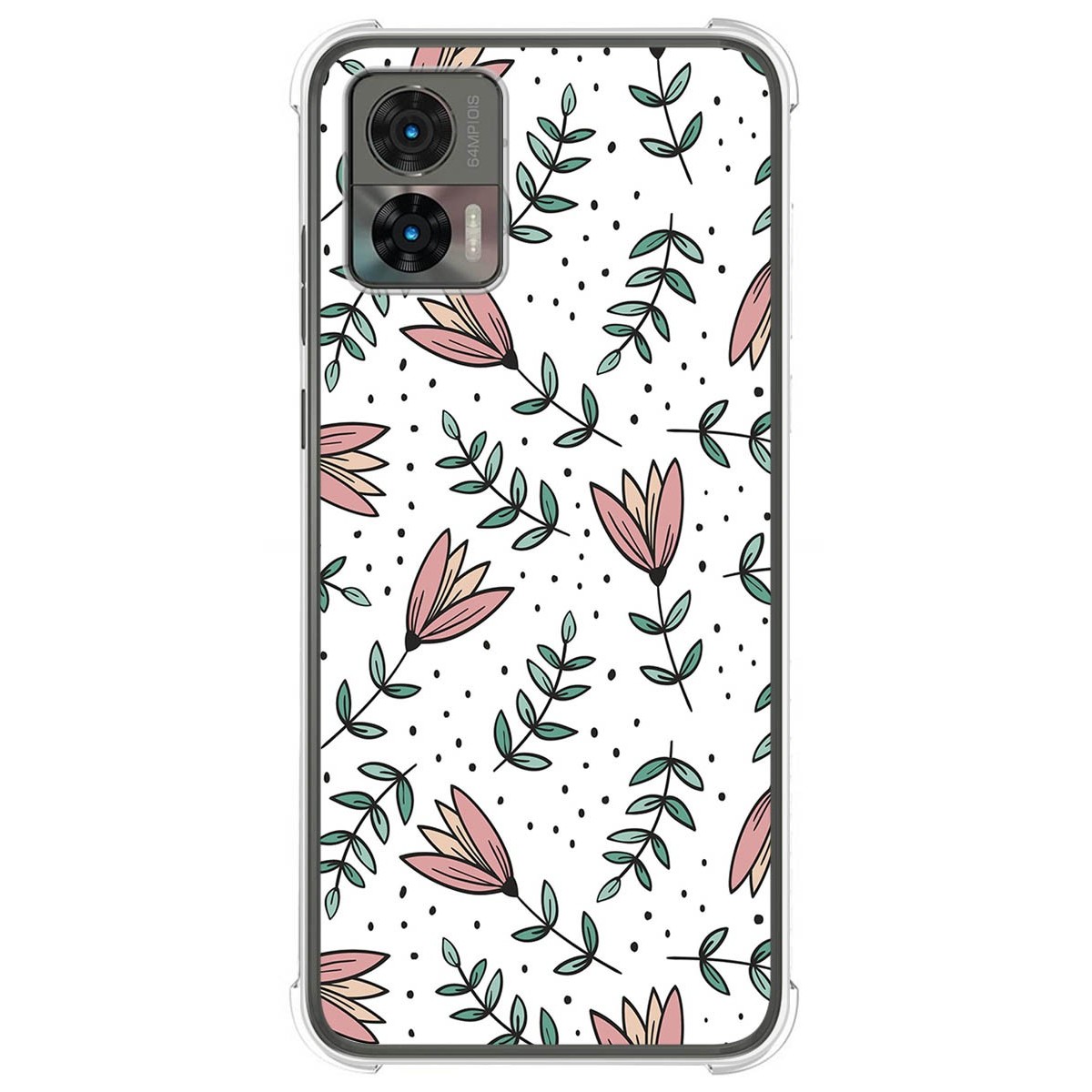 Funda Silicona Antigolpes para Motorola Edge 30 Neo 5G diseño Flores 01 Dibujos