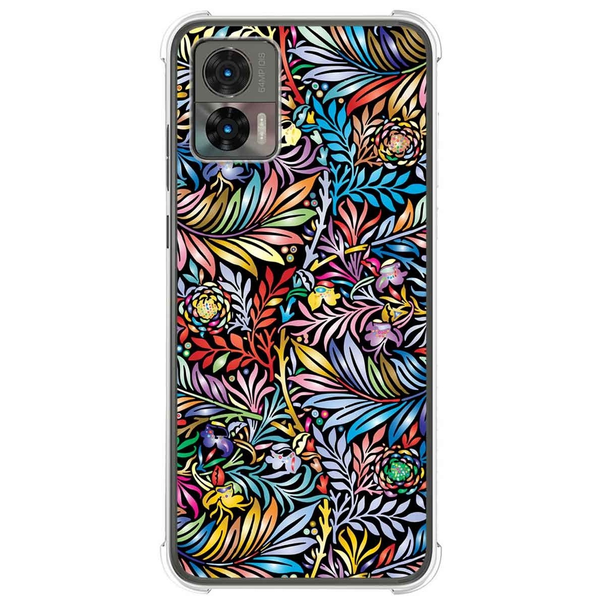 Funda Silicona Antigolpes para Motorola Edge 30 Neo 5G diseño Flores 04 Dibujos