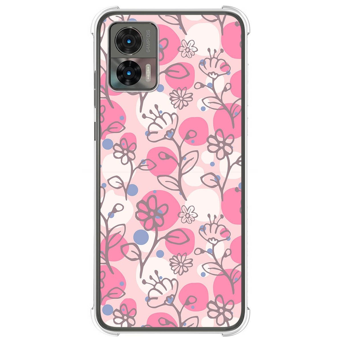 Funda Silicona Antigolpes para Motorola Edge 30 Neo 5G diseño Flores 07 Dibujos