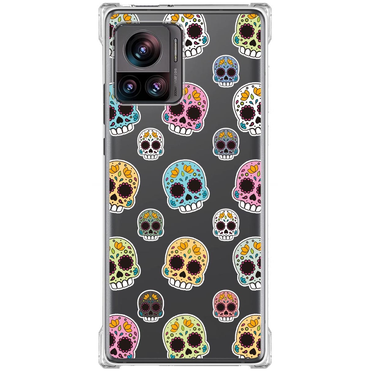 Funda Silicona Antigolpes para Motorola Edge 30 Ultra 5G diseño Catrina Dibujos