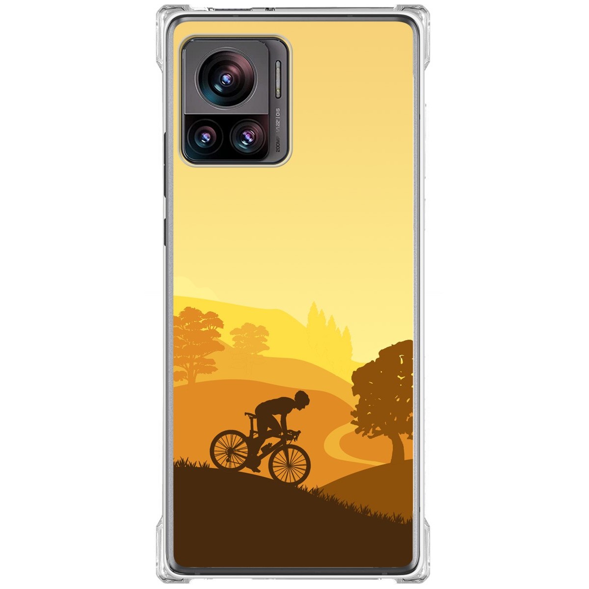 Funda Silicona Antigolpes para Motorola Edge 30 Ultra 5G diseño Ciclista Dibujos