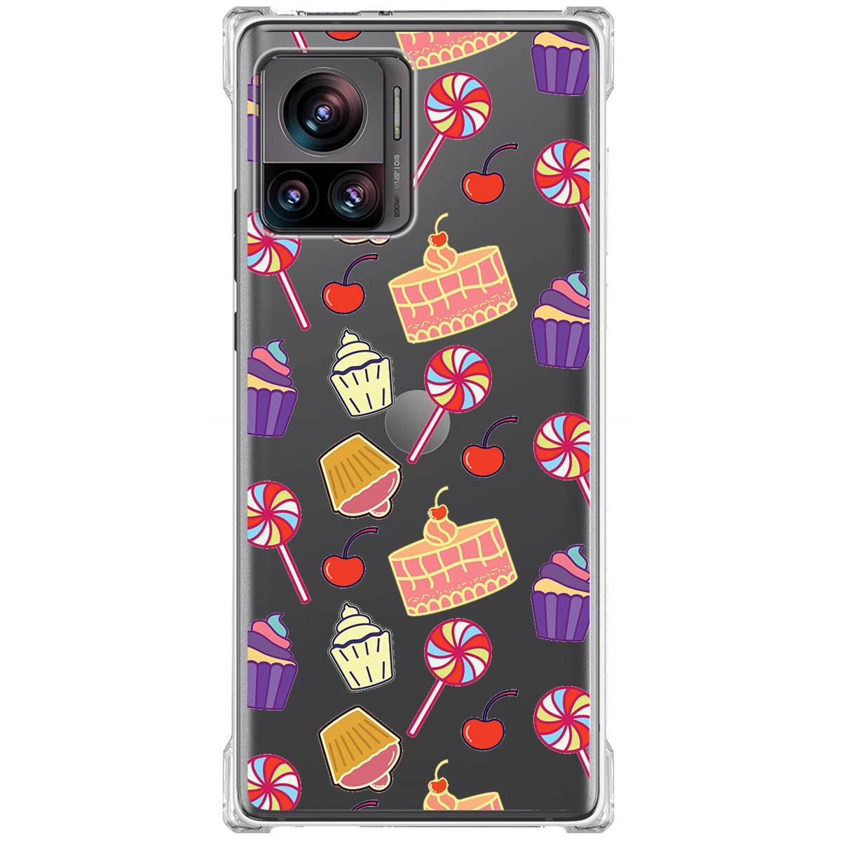 Funda Silicona Antigolpes para Motorola Edge 30 Ultra 5G diseño Dulces 01 Dibujos