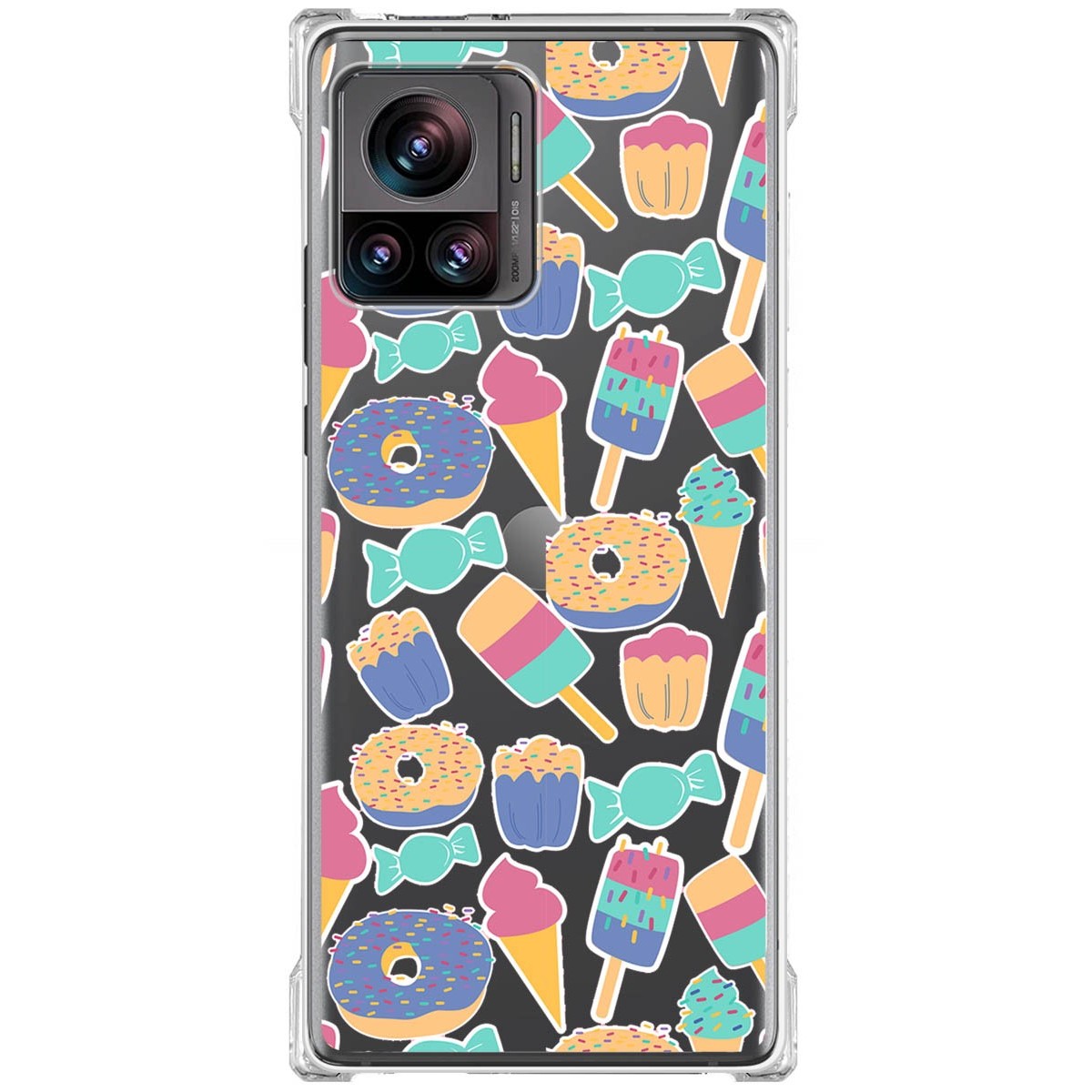 Funda Silicona Antigolpes para Motorola Edge 30 Ultra 5G diseño Dulces 02 Dibujos