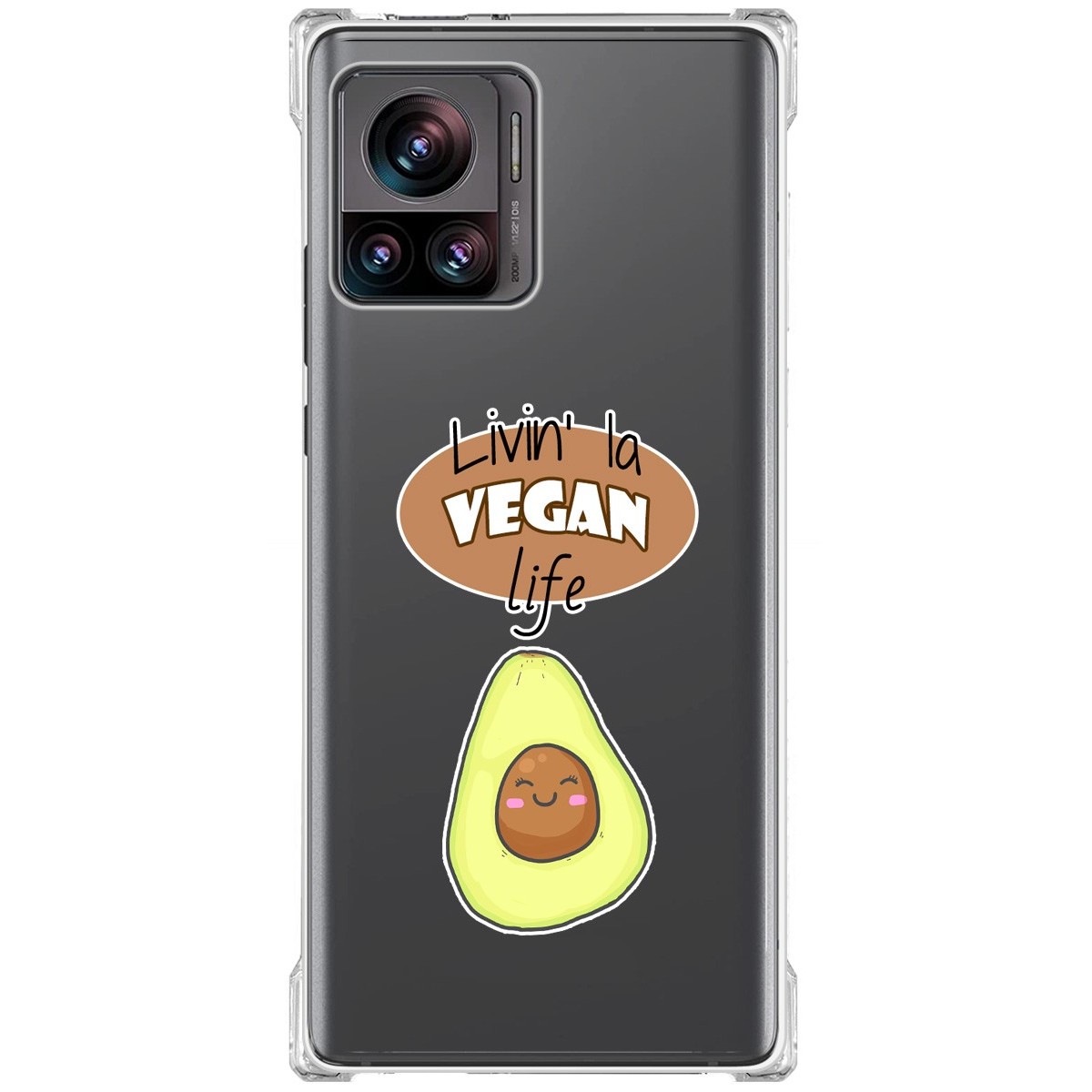 Funda Silicona Antigolpes para Motorola Edge 30 Ultra 5G diseño Vegan Life Dibujos