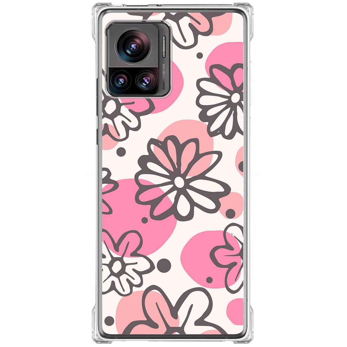 Funda Silicona Antigolpes para Motorola Edge 30 Ultra 5G diseño Flores 09 Dibujos