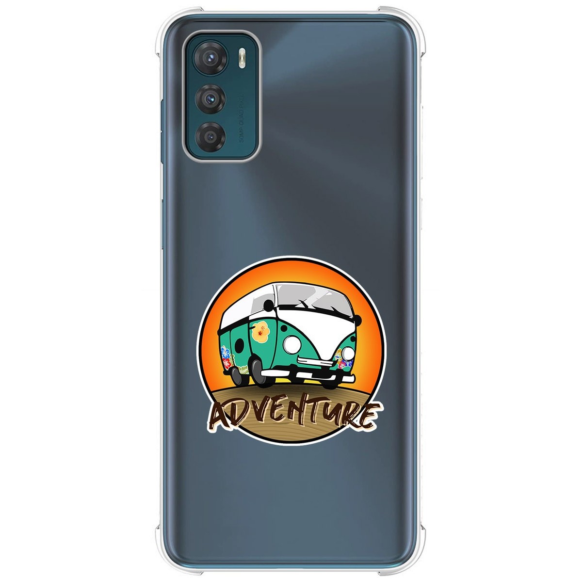 Funda Silicona Antigolpes para Motorola Moto G42 4G diseño Adventure Dibujos