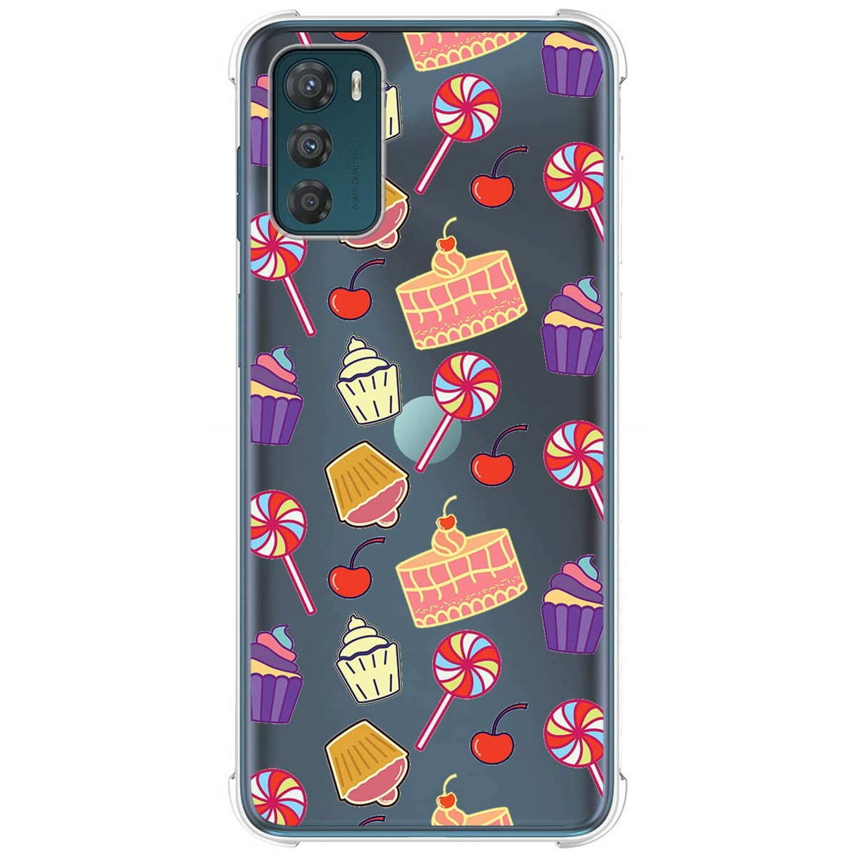 Funda Silicona Antigolpes para Motorola Moto G42 4G diseño Dulces 01 Dibujos