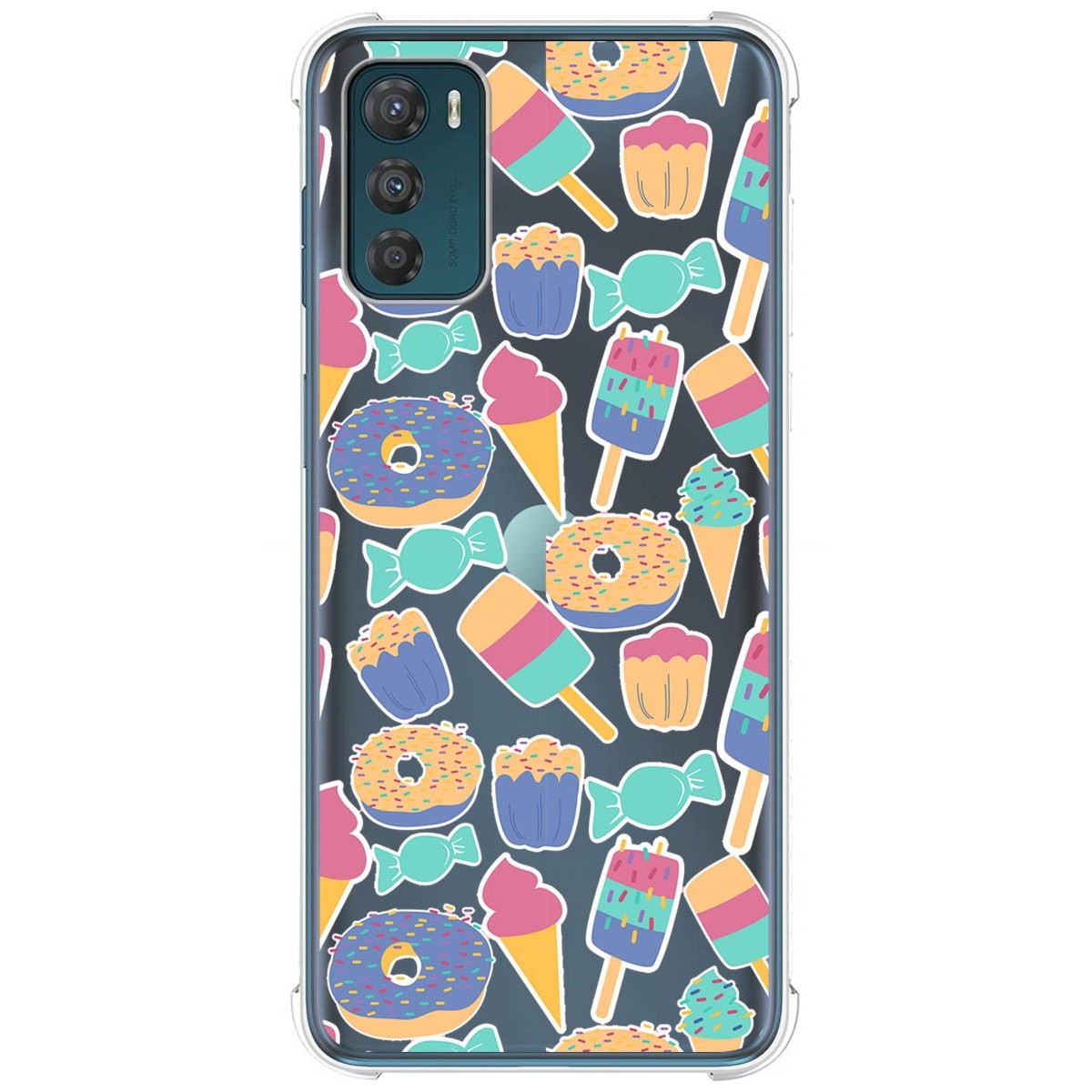 Funda Silicona Antigolpes para Motorola Moto G42 4G diseño Dulces 02 Dibujos