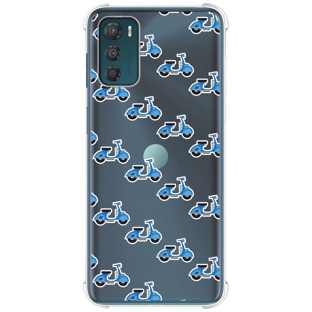 Funda Silicona Antigolpes para Motorola Moto G42 4G diseño Scooter Dibujos