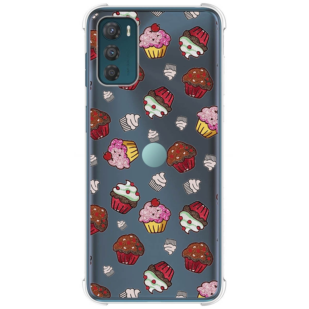 Funda Silicona Antigolpes para Motorola Moto G42 4G diseño Muffins Dibujos