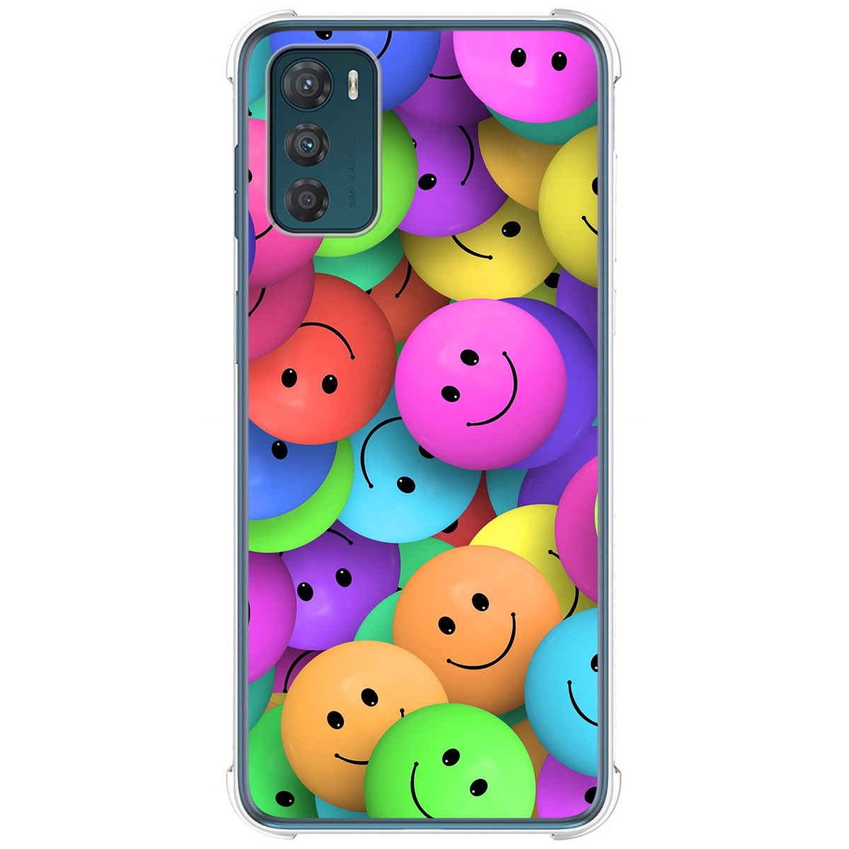 Funda Silicona Antigolpes para Motorola Moto G42 4G diseño Smile Dibujos