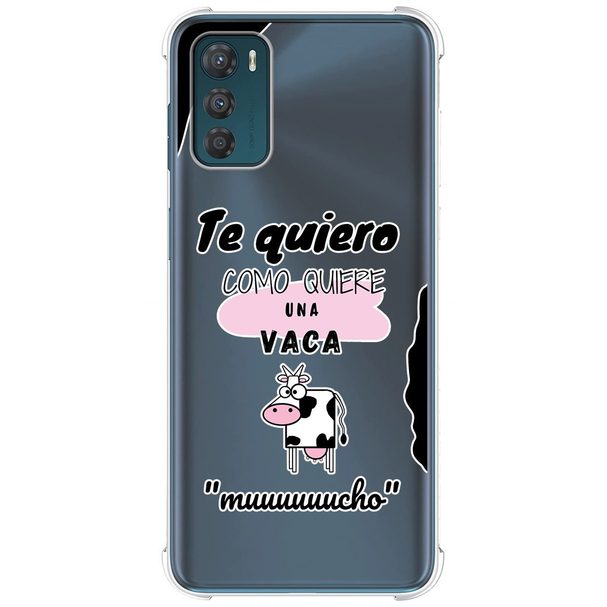 Funda Silicona Antigolpes para Motorola Moto G42 4G diseño Vaca Dibujos