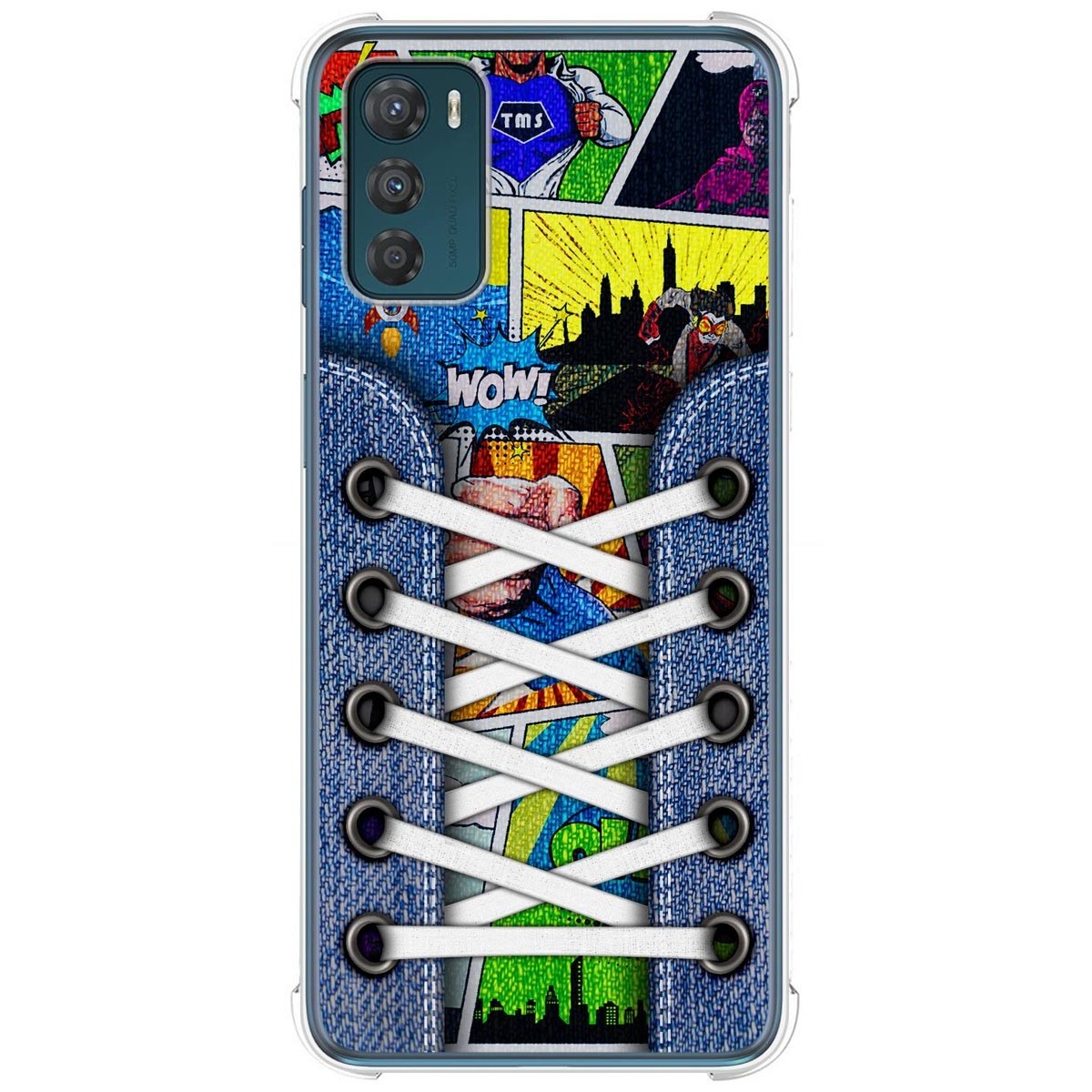Funda Silicona Antigolpes para Motorola Moto G42 4G diseño Zapatillas 14 Dibujos
