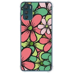 Funda Silicona Antigolpes para Motorola Moto G42 4G diseño Flores 02 Dibujos