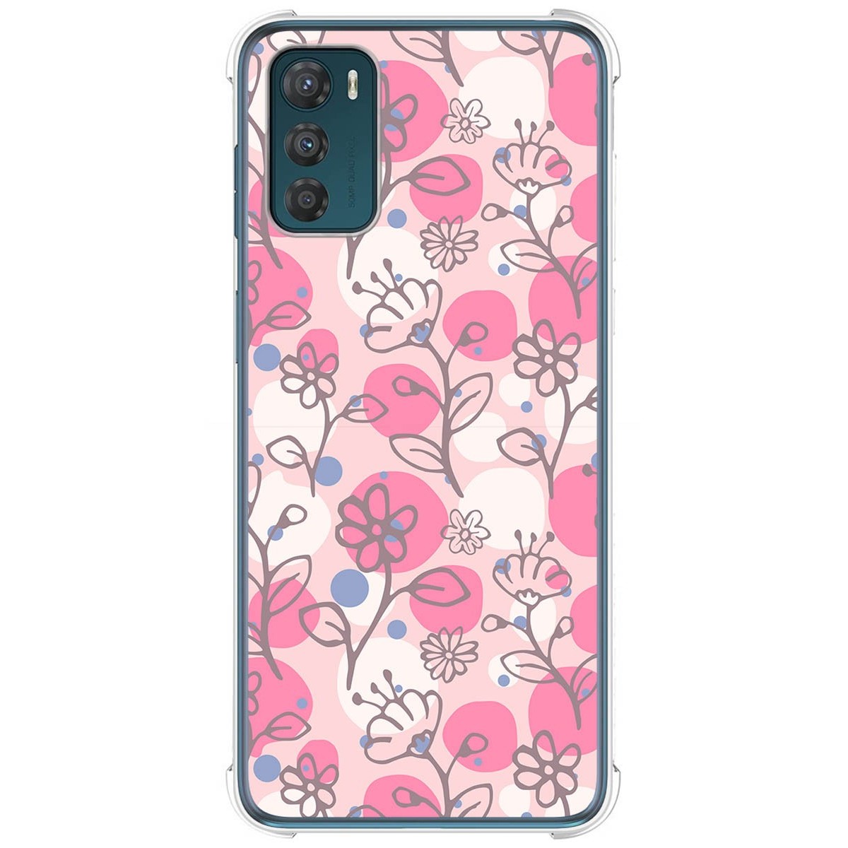 Funda Silicona Antigolpes para Motorola Moto G42 4G diseño Flores 07 Dibujos