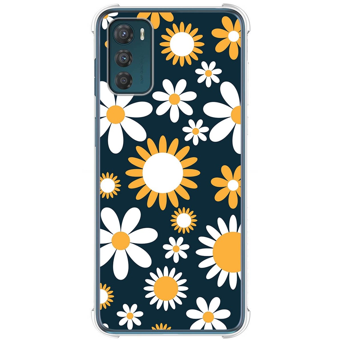 Funda Silicona Antigolpes para Motorola Moto G42 4G diseño Flores 08 Dibujos