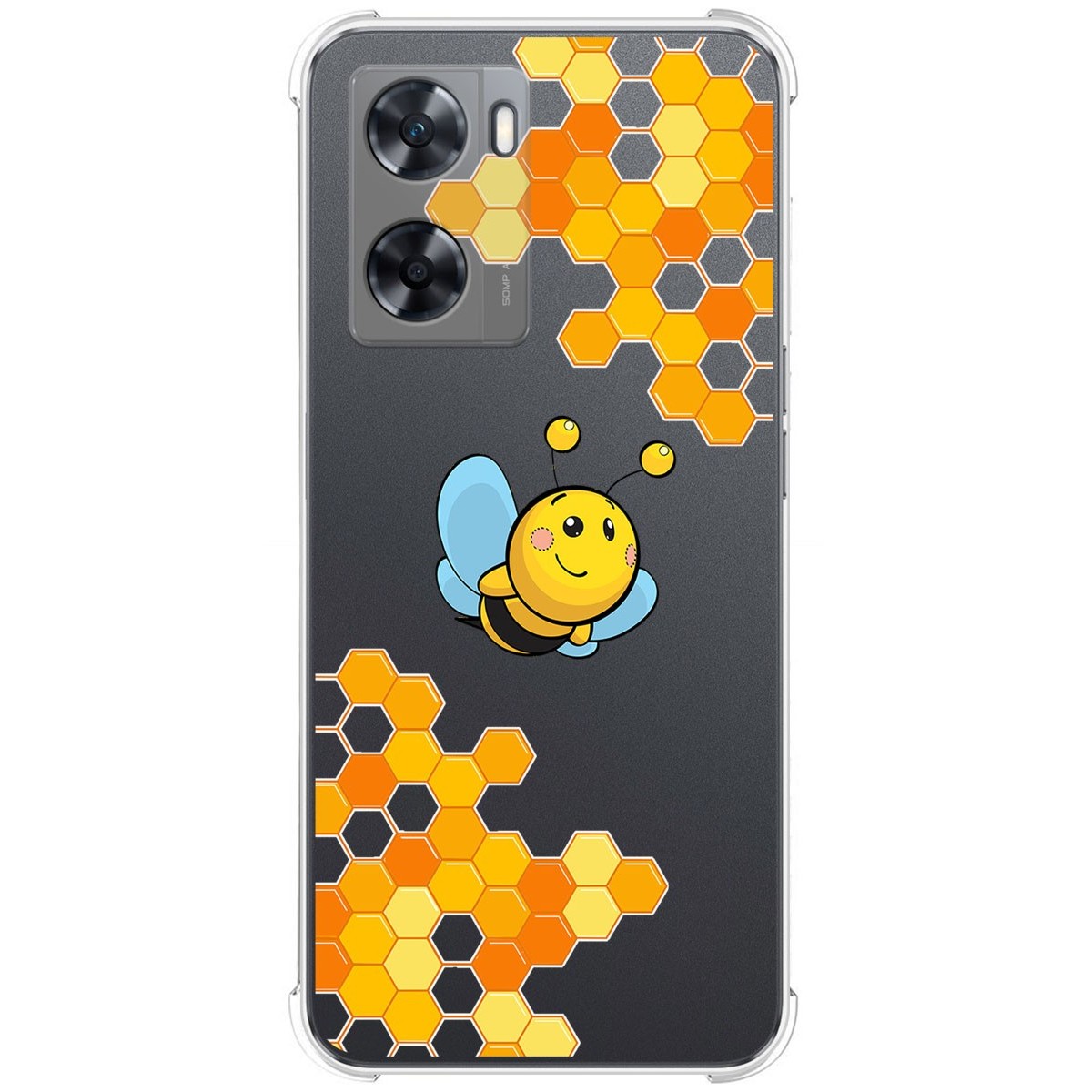 Funda Silicona Antigolpes para Oppo A57s diseño Abeja Dibujos