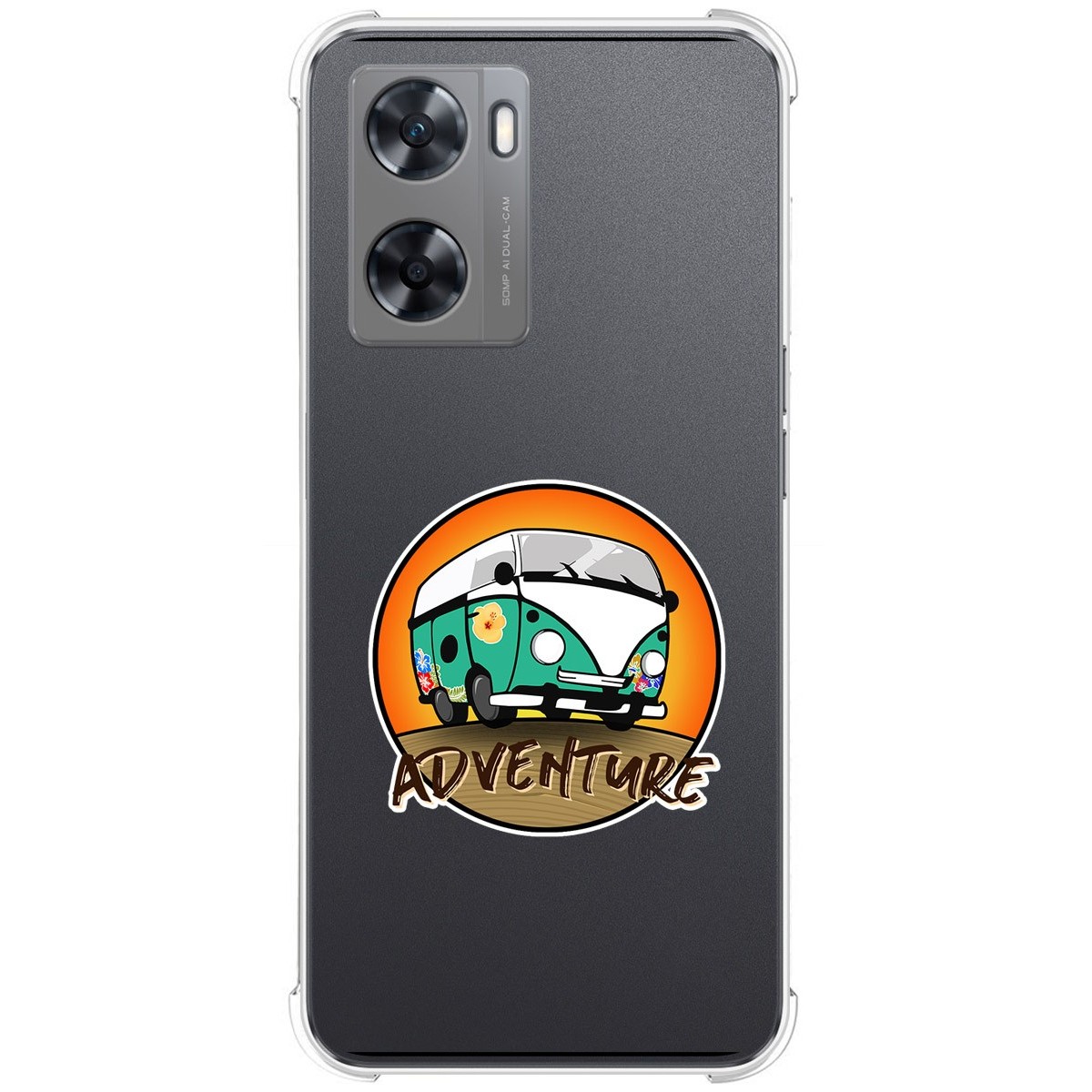 Funda Silicona Antigolpes para Oppo A57s diseño Adventure Dibujos