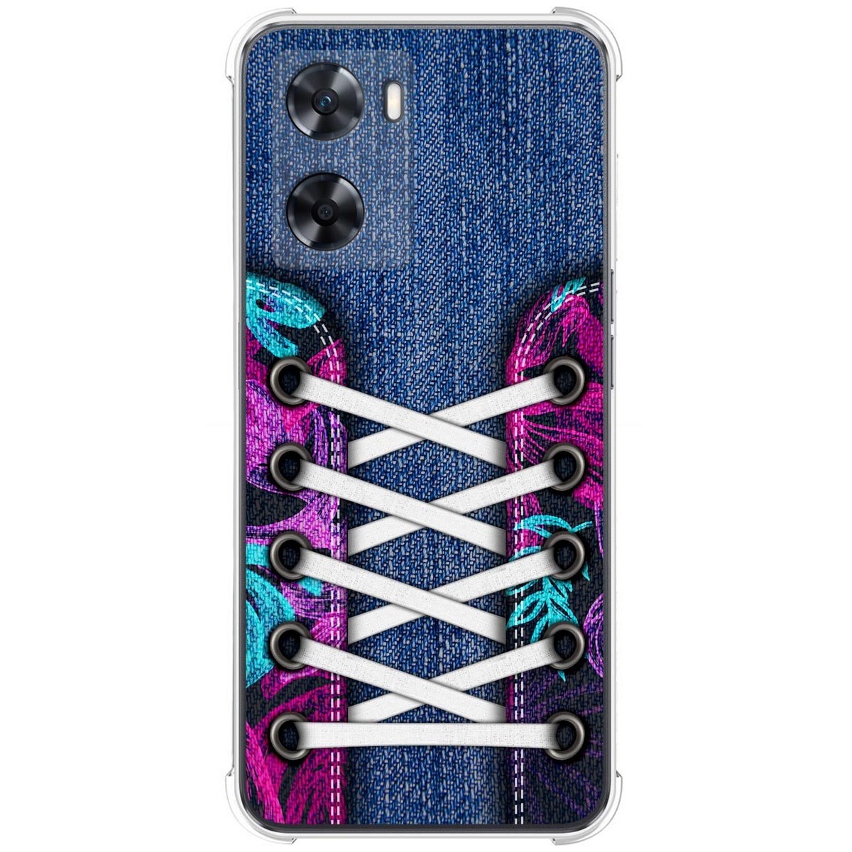 Funda Silicona Antigolpes para Oppo A57s diseño Zapatillas 06 Dibujos