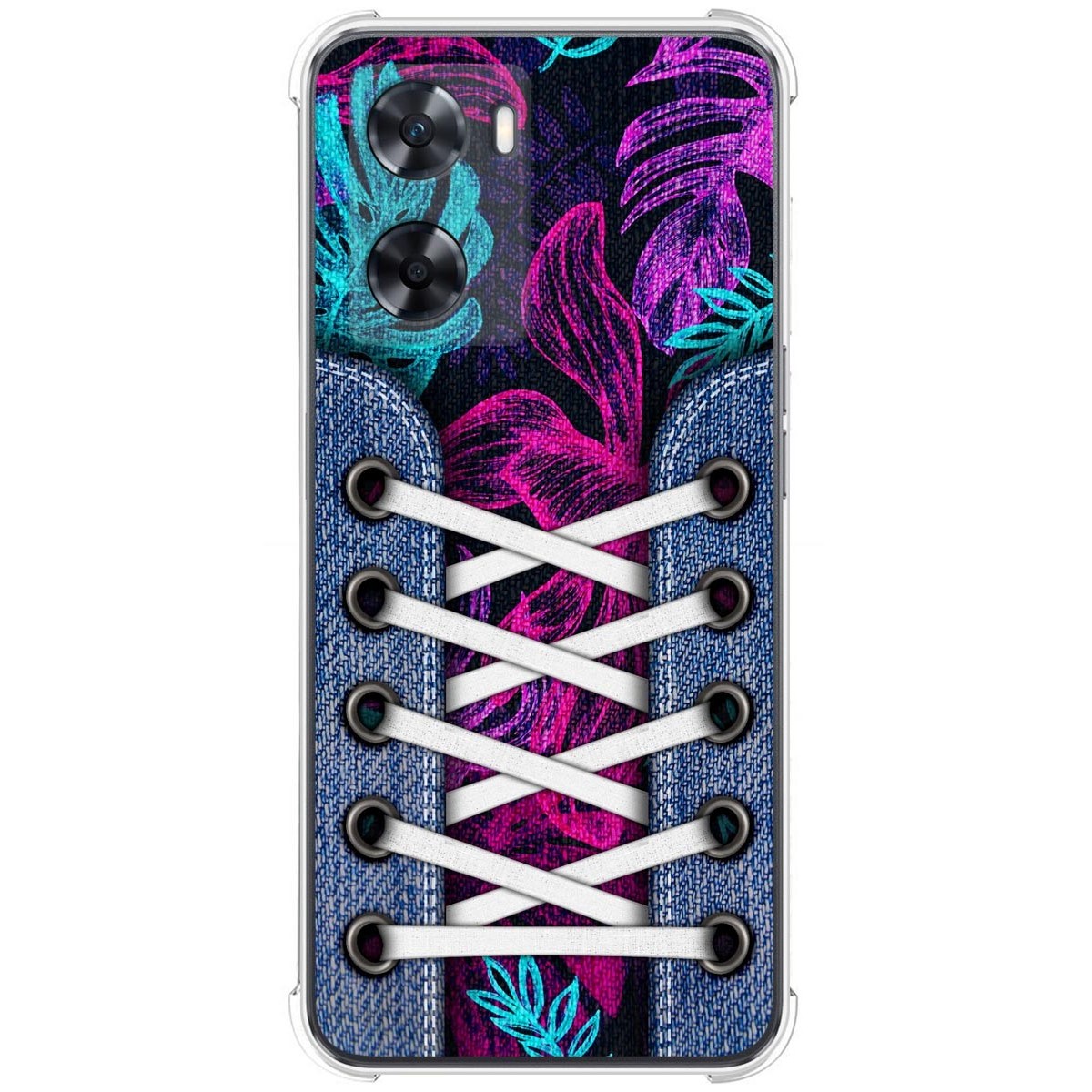 Funda Silicona Antigolpes para Oppo A57s diseño Zapatillas 07 Dibujos