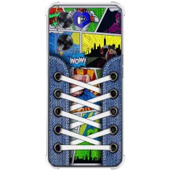 Funda Silicona Antigolpes para Oppo A57s diseño Zapatillas 14 Dibujos