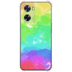 Funda Silicona Antigolpes para Oppo A57s diseño Acuarela 03 Dibujos