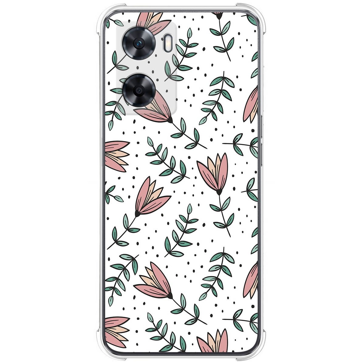 Funda Silicona Antigolpes para Oppo A57s diseño Flores 01 Dibujos