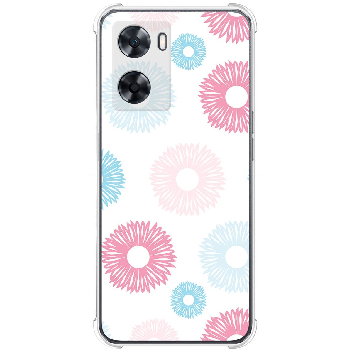 Funda Silicona Antigolpes para Oppo A57s diseño Flores 06 Dibujos