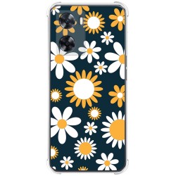 Funda Silicona Antigolpes para Oppo A57s diseño Flores 08 Dibujos