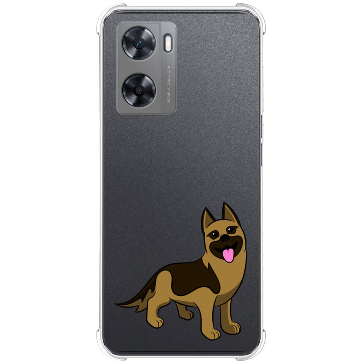 Funda Silicona Antigolpes para Oppo A57s diseño Perros 03 Dibujos
