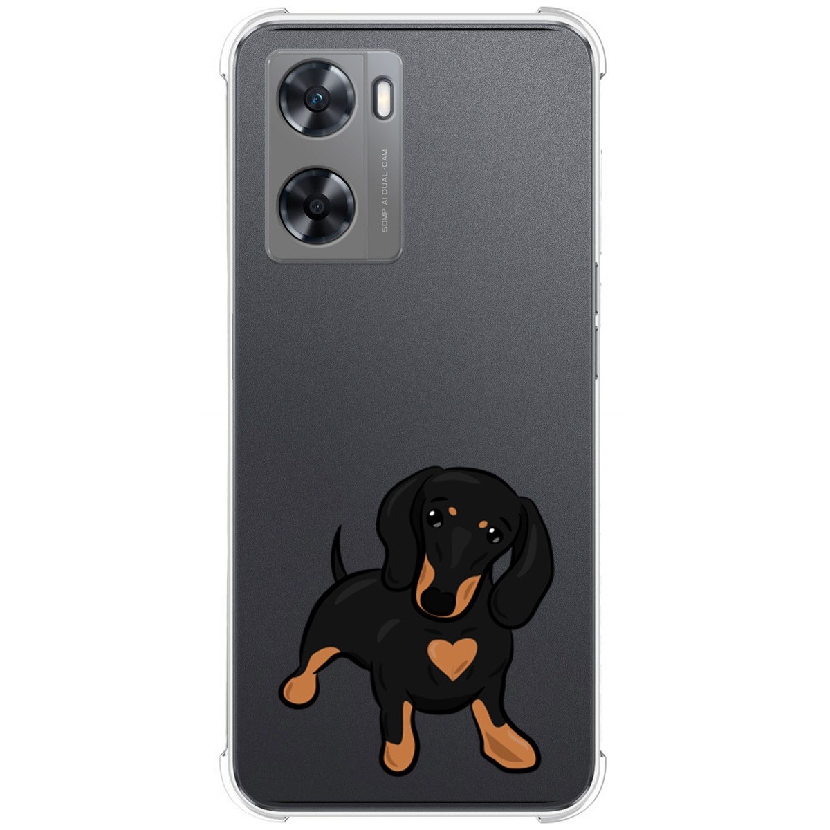Funda Silicona Antigolpes para Oppo A57s diseño Perros 04 Dibujos