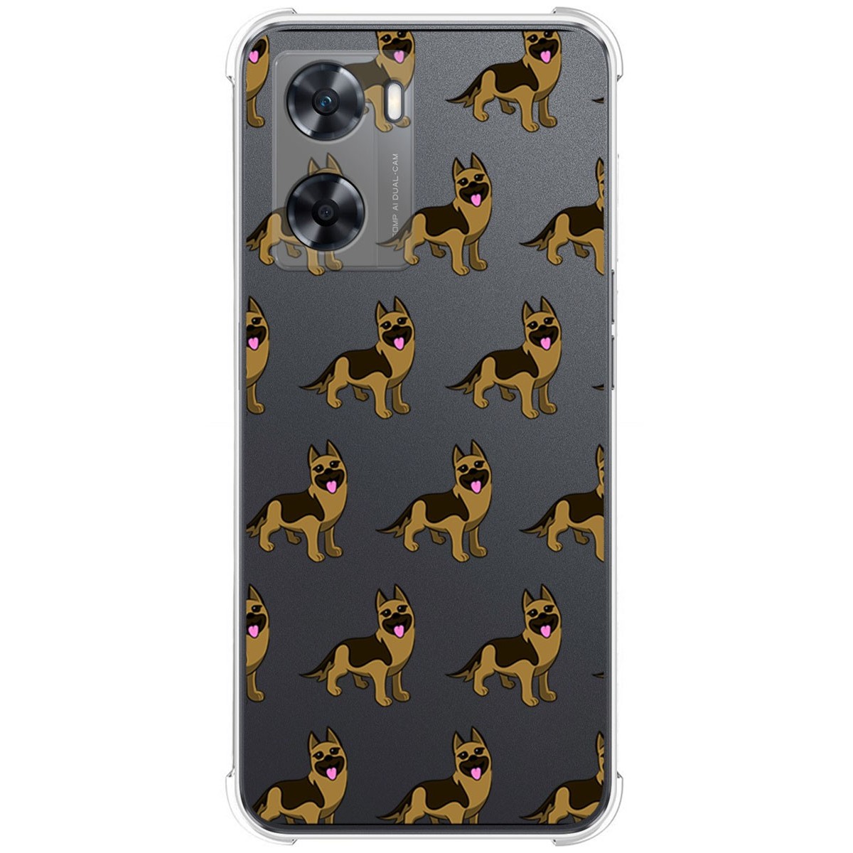 Funda Silicona Antigolpes para Oppo A57s diseño Perros 09 Dibujos