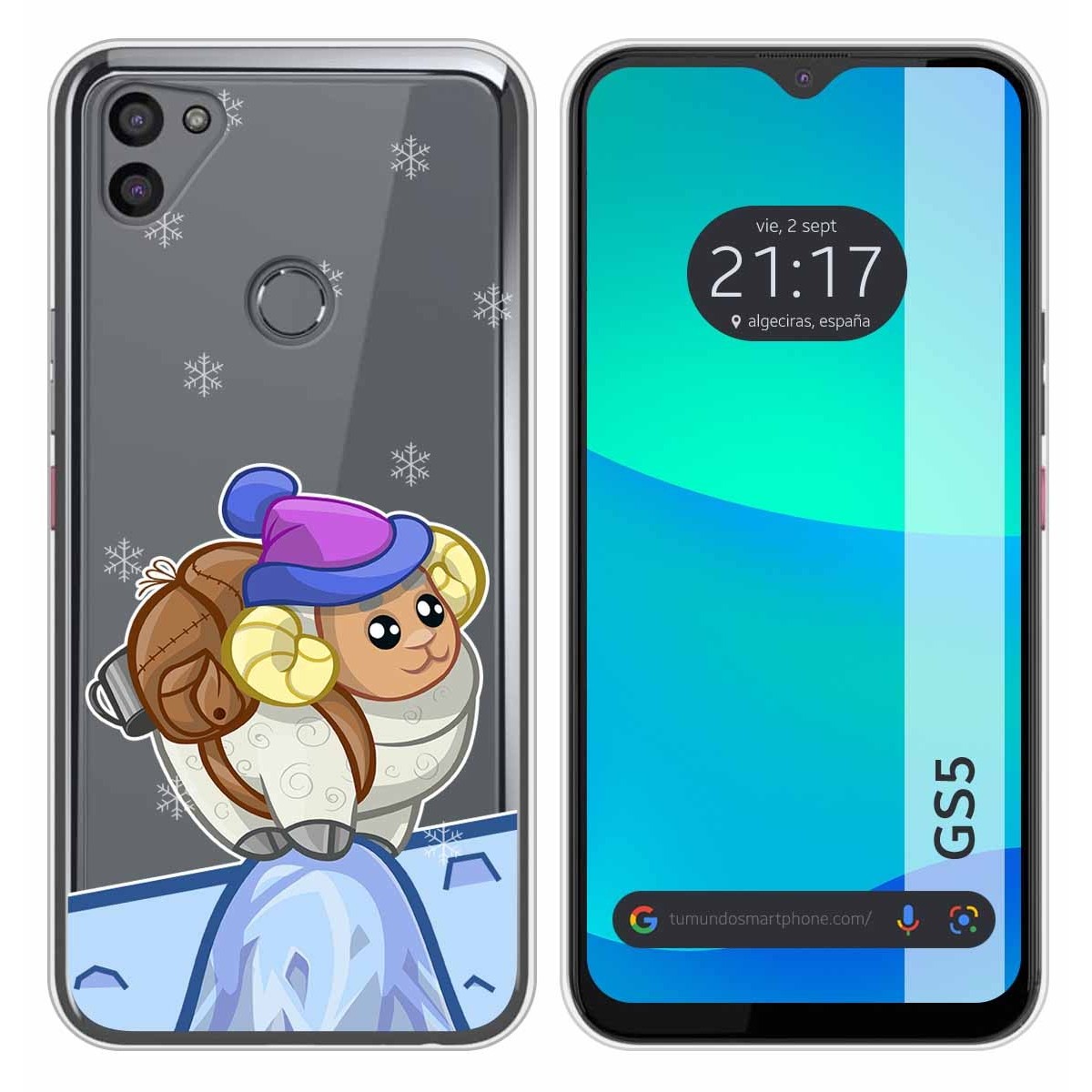 Funda Silicona Transparente para Gigaset GS5 diseño Cabra Dibujos