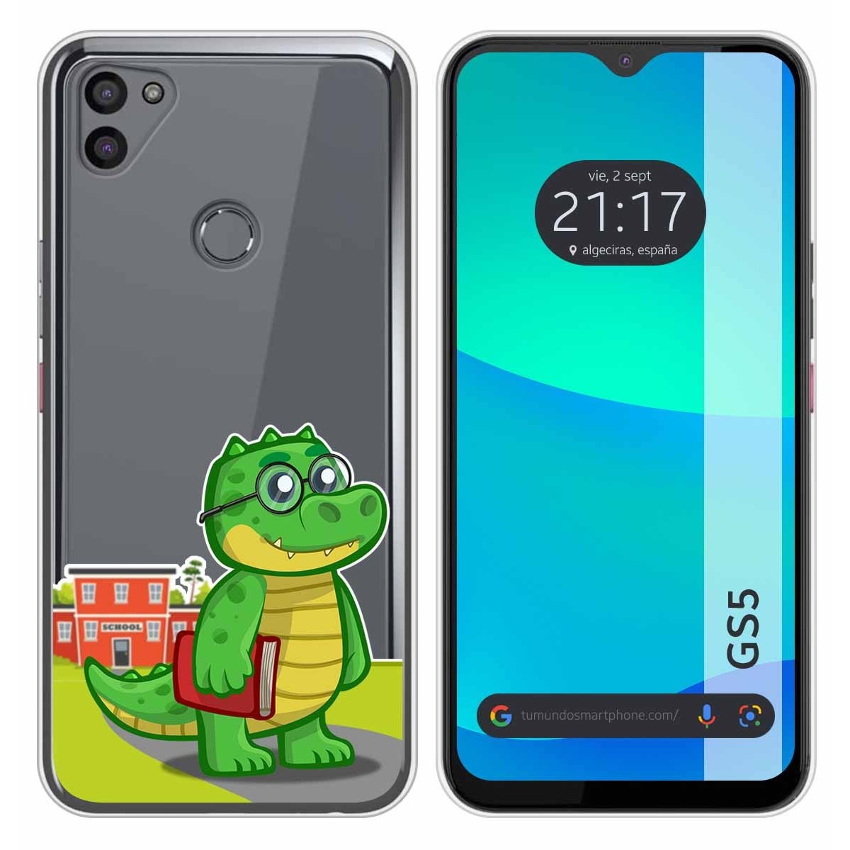 Funda Silicona Transparente para Gigaset GS5 diseño Coco Dibujos
