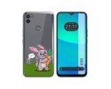 Funda Silicona Transparente para Gigaset GS5 diseño Conejo Dibujos