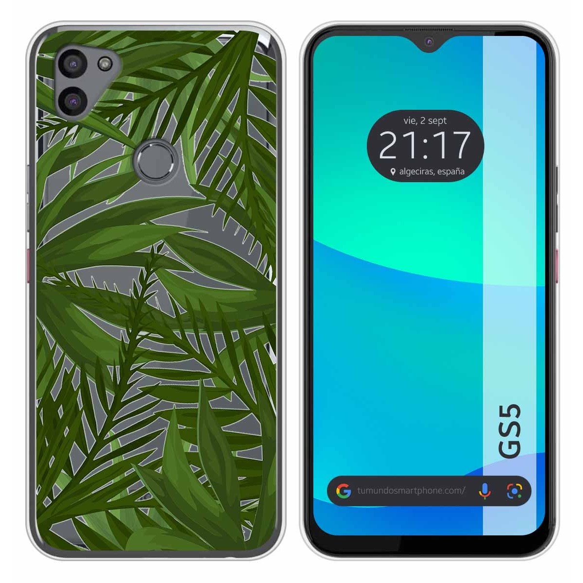 Funda Silicona Transparente para Gigaset GS5 diseño Jungla Dibujos