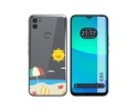 Funda Silicona Transparente para Gigaset GS5 diseño Playa Dibujos