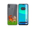 Funda Silicona Transparente para Gigaset GS5 diseño Tigre Dibujos