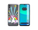 Funda Silicona Transparente para Gigaset GS5 diseño Unicornio Dibujos