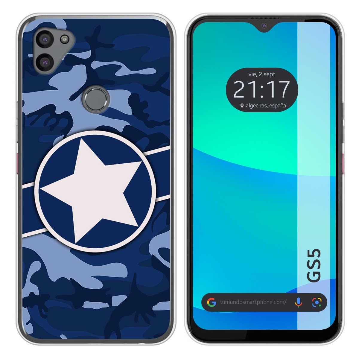 Funda Silicona para Gigaset GS5 diseño Camuflaje 03 Dibujos